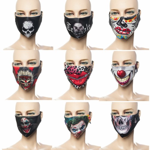 Maschera bocca biker teschio