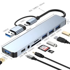 Hub USB 8 in 2 Docking Station