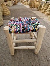 Sgabello in legno marocchino