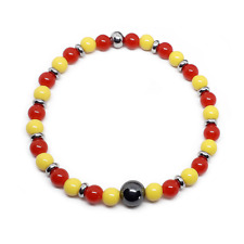 Bracciale Giallo e Rosso AS Roma US Lecce Benevento Catanzaro braccialetto uomo