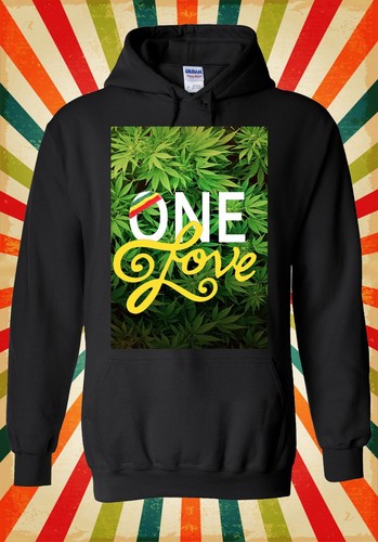 Felpa con cappuccio one love - con,