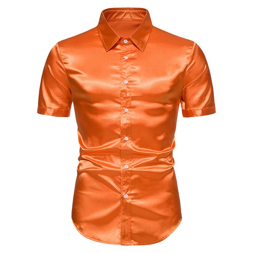 Uomo raso camicia lucido - raso,