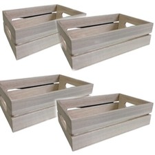 Set 4 Cassette in legno