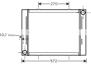 Radiateur eau jcb - eau, 8060
