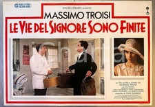 1987 Massimo TROISI Jo CHAMPA "Le vie del Signore sono finite"  - Fotobusta