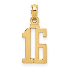 10k Yellow Gold Number 16
