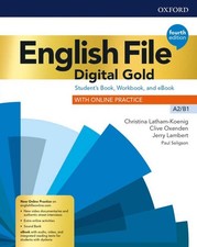ENGLISH FILE DIGITAL GOLD A2/B1  4th edit.  SB+WB No key Oxford  9780194036320