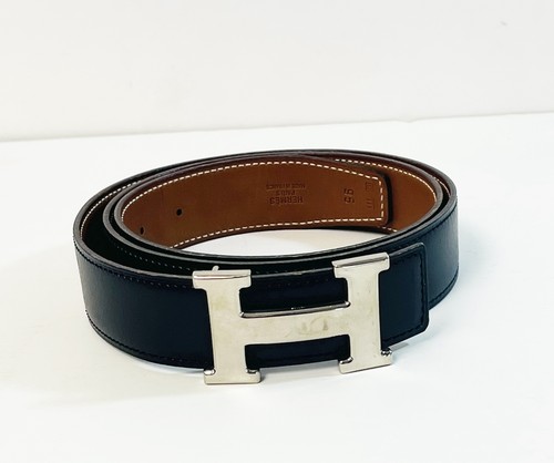 Hermes black leather - 95, belt