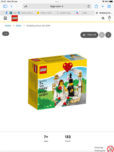 Lego 40197 bomboniera cake - lego,