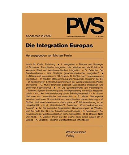 Die integration europas - integration,