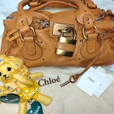 Borsa a mano Chloe Paddington media tracolla pelle cammello marrone 18x37x18 cm NNCj73