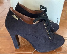 Gaudì Gaudi Shoes 65435 Scarpa Francesina Derby Tacco Giardini Donna Nero Tg. 40