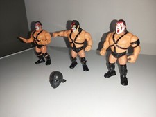 SMASH,CRUSH E AX DEMOLITION + 1 MASCHERA ORIGINALE WWF HASBRO Titan Sports!