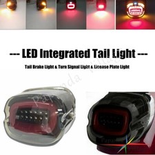 Fanale luce patente coda led integrato per Harley Road King Glide Sportster