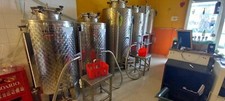 4 serbatoi (300 e 500 lt) vino acciaio inox pressione azoto