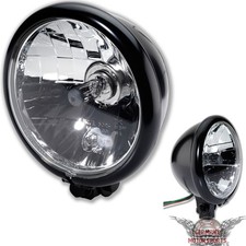 Faro principale H4 moto mini con supporto chopper custom bobber 5 3/4 pollici