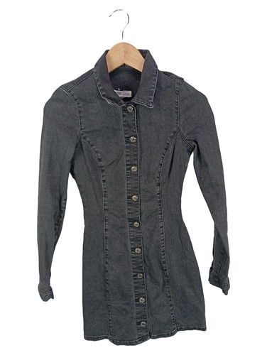 Abito jeans donna - zara, grigio