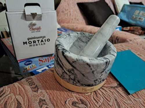 Mortaio marmo con pestello - marmo,