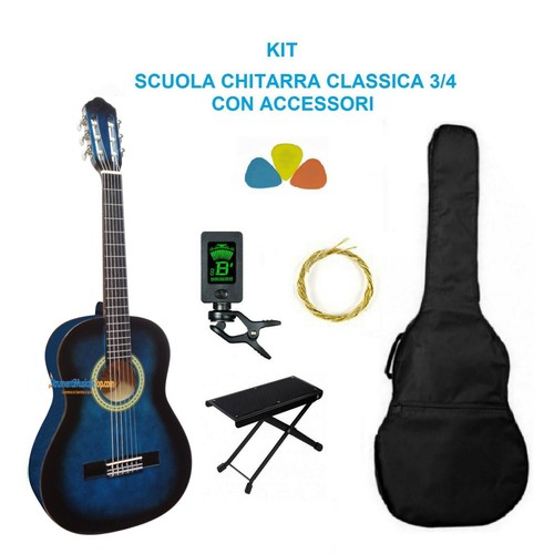 Chitarra classica 4 - chitarra, blu