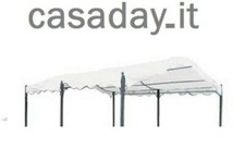 Telo ricambio per gazebo onda auto mt.3x4 colore avorio idrorepellente