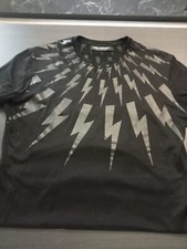 T-shirt uomo Neil Barrett nera 