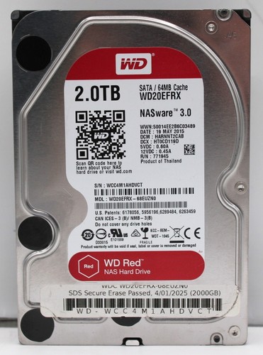 Red nas 2tb wd20efrx - red,