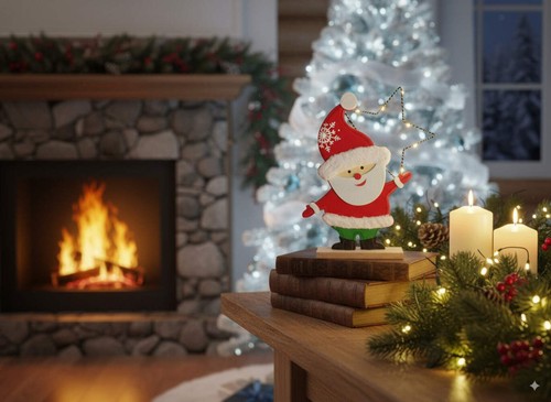 Babbo natale feltro e - natale,