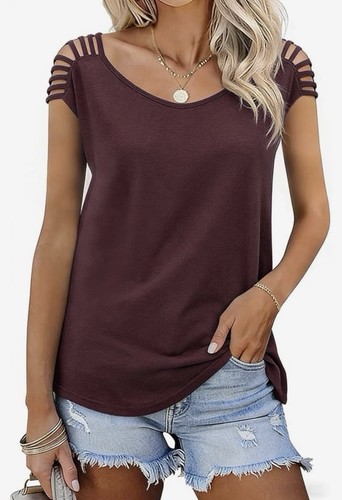 Top donna bordeaux - , manica