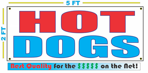 Insegna striscione hot dogs - insegna,