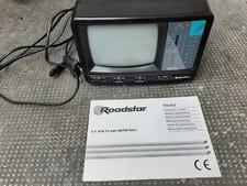 TELEVISORE PORTATILE - ROADSTAR 5.5" B/W TV WITH  AM/FM RADIO  VINTAGE ANNI 70