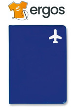 PORTA PASSAPORTO BLU DOCUMENTI VIAGGIO BIGLIETTI AEREI CARTA IDENTITA' AEREO