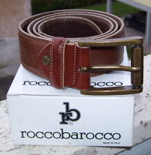 Cintura vintage uomo ROCCO BAROCCO in robusta vera pelle Misura cm. 105
