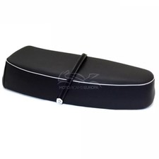 SELLA NISA NERA PER PIAGGIO VESPA SPRINT PX LML  + SERRATURA CON BORDINO BIANCO