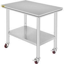 90x60cm tavolo acciaio inox - 90x60cm,