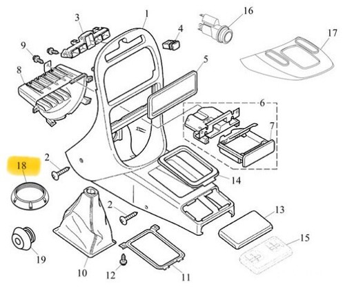 Rover 200 zr - mg, cornice