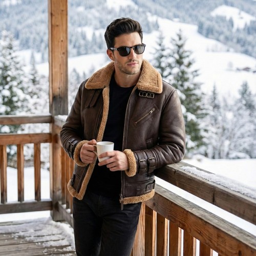 Bomber uomo shearling - b3,