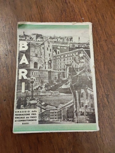 Bari depliant epoca fascista - bari,