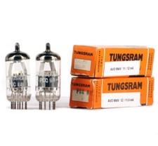 MATCHED PAIR PCC88/7DJ8 TUNGSRAM NOS tubo lampada valvola valvola valvola valvola ৄ泵洀 真空管 电彶管