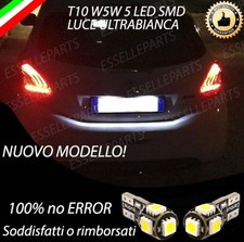 COPPIA LUCI TARGA 5 LED PER PEUGEOT 208 T10 W5W CANBUS 100% NO ERRORE