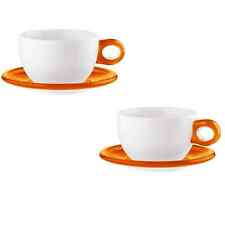 Guzzini - Set 2 Tazze Cappuccino con piattini Arancione