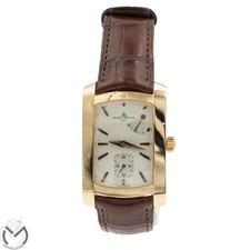 Orologio BAUME & MERCIER Hampton Milleis Power Reserve 65302 Oro 18 kt 750 ca...