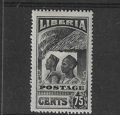 Liberia 1918 75c mandingos - liberia,
