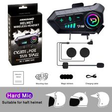 1 Pezzi Casco Bluetooth senza Fili da Moto Auricolare Impermeabile IPX6 Duro Mi*