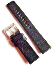 DIESEL Original Cinturino In Pelle DZ2063 Bracciale Nero 21 Mm