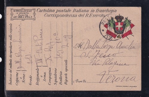 Timbro ww1 posta militare - posta, 13