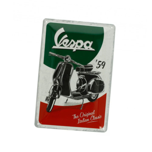 Insegna metallo piaggio - insegna, in