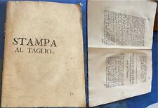 STAMPA AL TAGLIO-REPERTORIO NOTARILE-FELTRE-SERRAVALLE-POLCENIGO PINIDELLO -1700