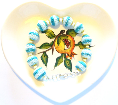 Bracciale lavorato mano - bracciale, a