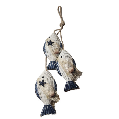 Decorazione pesce legno - legno, da