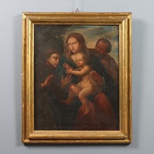 Dipinto Antico Sacra Famiglia
